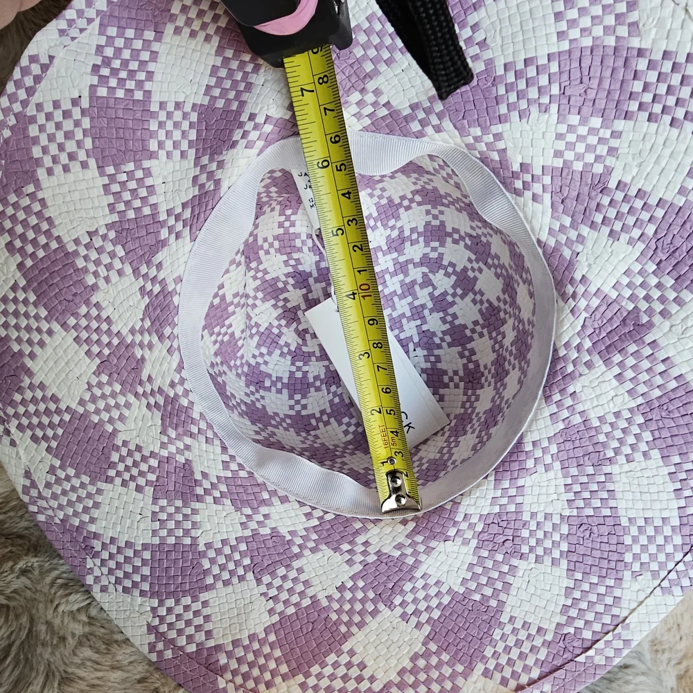 Janie and Jack Pink and White Kids Hat 4/5‎ y/o